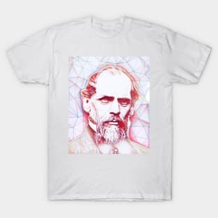 John A. Roebling Portrait | John A. Roebling Artwork | Line Art T-Shirt